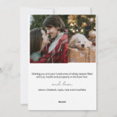 Moderne Freude Minimalistische Weihnachten (Rückseite)