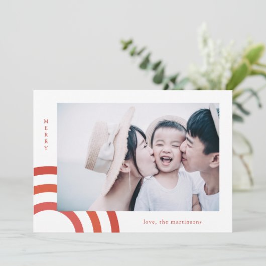 Moderne Freude mit rosa Geo-Foto (Stehend Vorderseite)