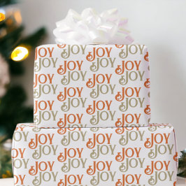 Moderne Freude Weihnachten Geschenkpapier
