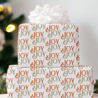 Moderne Freude Weihnachten Geschenkpapier