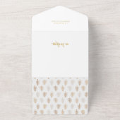 Moderne freudvolle Typografie Halbbogen 2-Foto All In One Einladung (Außenbereich)