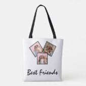 Moderne Freund-Collage-Fotos Einfach Tasche (Rückseite)