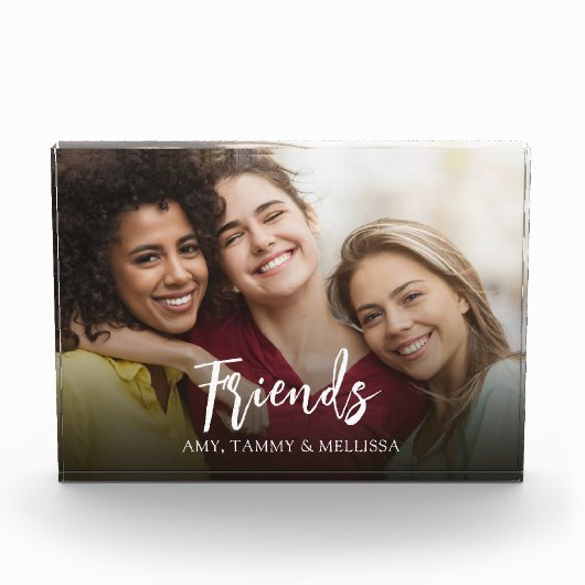 Moderne Freunde Personalisiert Fotoblock (Vorderseite)
