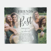 Moderne "FREUNDE" sind der beste Foto Keepake Fleecedecke (Vorderseite (Horizontal))
