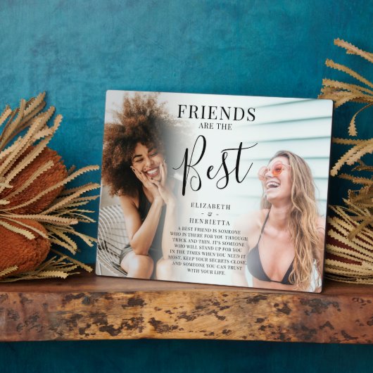 Moderne "FREUNDE" sind der beste Foto Keepake Fotoplatte (Seite)