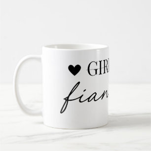 Moderne Freundin zur Verlobten Verlobungsgeschenk Kaffeetasse