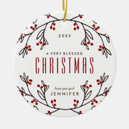 Moderne Freundschafts-Feiertags-Verzierung Keramikornament