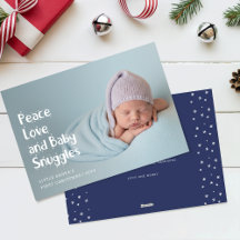 Moderne Frieden Liebe Süße Baby Erstes Weihnachten