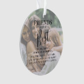 Moderne "FRIENDS" sind das beste Foto Weihnachten  Ornament (Vorderseite)