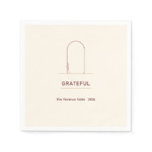 Moderne Friendsgiving-Dankeschön-Papier-Servietten