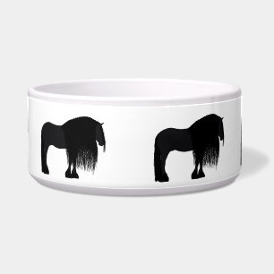 Moderne Friesian Horse Illustration Napf