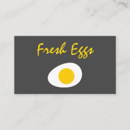 Moderne frische Eier Visitenkarte