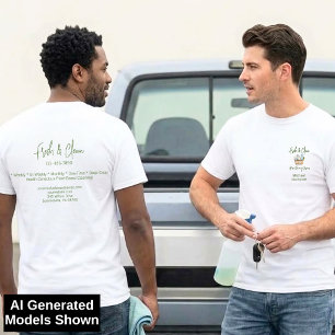 Moderne frische maßgeschneiderte Reinigungsdienste T-Shirt
