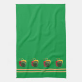 Moderne Frische Paprikaschoten Küchentücher (Vertikal)