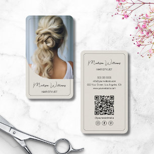 Moderne Friseur-Salon für Hairstyling Visitenkarte