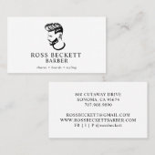 Moderne Friseur-Stylist-Visitenkarte Visitenkarte (Vorne/Hinten)