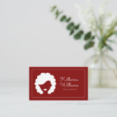 Moderne Friseurin Visitenkarte (Stehend Vorderseite)