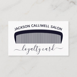 Moderne Friseursalon Loyalty Einfach Chic Salon Visitenkarte