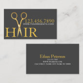 Moderne Friseursalon Stylist Business Card Visitenkarte (Vorne/Hinten)