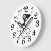 Moderne Friseursalons Große Wanduhr (Winkel)