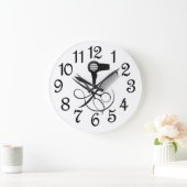 Moderne Friseursalons Große Wanduhr (Zuhause)