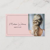 Moderne Friseursalons Pink Terminkarte (Vorderseite)