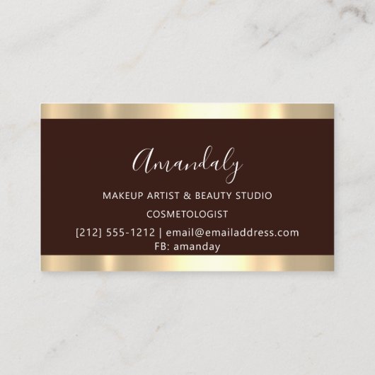 Moderne Friseurschere Tropfen Gold Pink Black Visitenkarte (Rückseite)