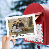 Moderne Frohe Feiertage Foto Weihnachten