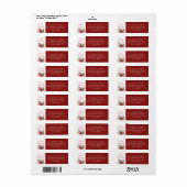 Moderne Frohe Festtage Script Red Bow (Vorne)