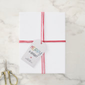 Moderne Frohe und Helle Geschenkanhänger (Mit Garn)