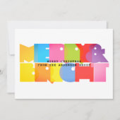 Moderne frohe und helle Weihnachten (Vorderseite)