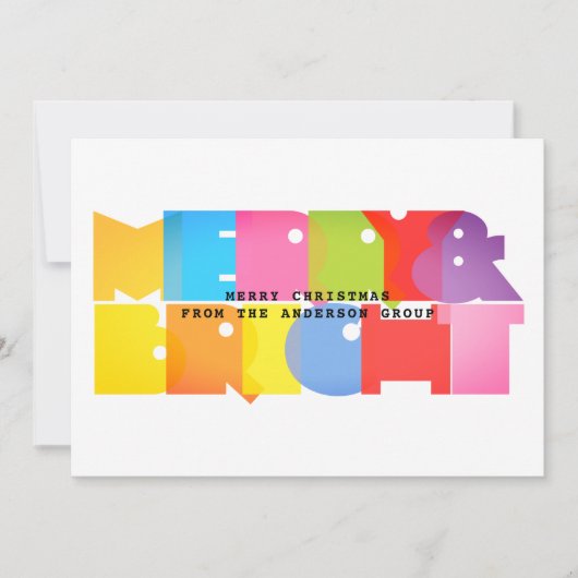 Moderne frohe und helle Weihnachten (Vorderseite)