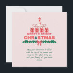 Moderne frohe und helle Weihnachten 2023 farbenfro<br><div class="desc">Laden Sie Ihre Lieben zu einem zauberhaften Weihnachtsfest mit dieser eleganten und bunten Holiday Postcard ein. Mit seinem festlichen Design und der durchdachten Botschaft wird diese Einladung bestimmt den Ton für eine fröhliche und helle Feriensaison Set.</div>