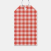 Moderne frohe und helle Weihnachtsleuchten Geschenkanhänger (Rückseite)