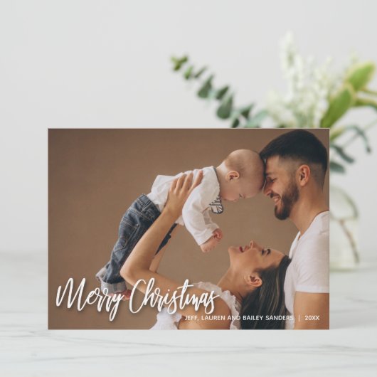 Moderne frohe Weihnachten (Stehend Vorderseite)