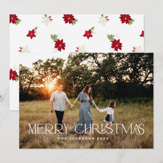 Moderne frohe Weihnachten (Vorne/Hinten)