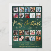 Moderne frohe Weihnachten 20 Foto Collage (Vorderseite)