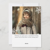 Moderne frohe Weihnachten 2 FOTO Gruß (Rückseite)