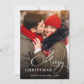 Moderne frohe Weihnachten 2 FOTO Gruß (Vorderseite)