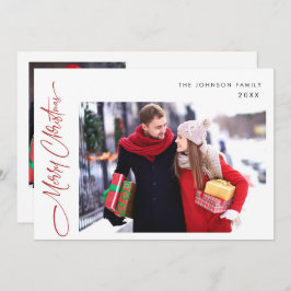 Moderne frohe Weihnachten 2 FOTO Gruß QR-Code