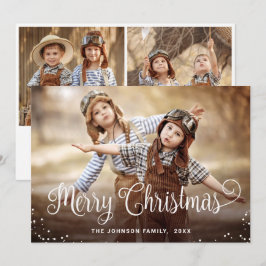 Moderne frohe Weihnachten 3 FOTO Gruß