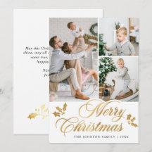 Moderne frohe Weihnachten 3 FOTO Gruß