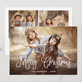 Moderne frohe Weihnachten 3 FOTO Gruß