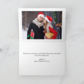 Moderne frohe Weihnachten 3 FOTO Gruß (Innenseite)