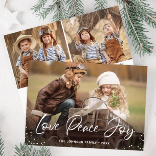 Moderne frohe Weihnachten 3 FOTO Gruß