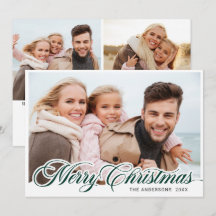 Moderne frohe Weihnachten 3 FOTO Gruß