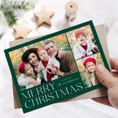 Moderne frohe Weihnachten 4 Foto Collage