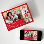 Moderne frohe Weihnachten 4 Foto Collage