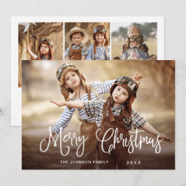 Moderne frohe Weihnachten 4 FOTO Gruß