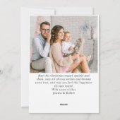 Moderne frohe Weihnachten 4 FOTO Gruß (Rückseite)